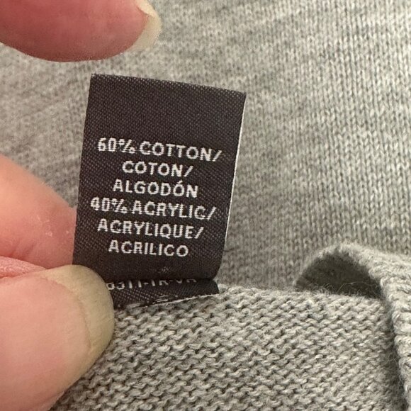 Van Heusen Mens Gray V-Neck Sleeveless Sweater Vest XL Preppy Academia Career - Picture 5 of 8